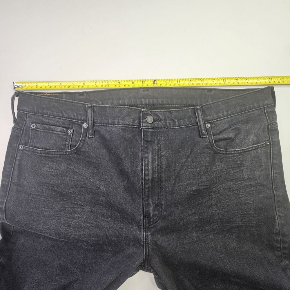 LEVI'S 569 Loose Straight Jeans 42x32 Black Dark Wash Denim Baggy Relaxed Fit - Picture 8 of 13